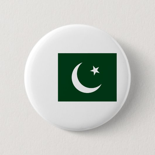 Pakistaanse vlag ronde button 5,7 cm (Voorkant)