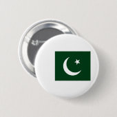Pakistaanse vlag ronde button 5,7 cm (Voorkant /achterkant)
