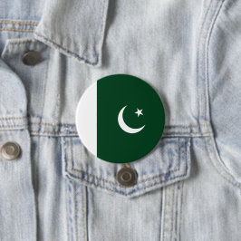 Pakistaanse vlag ronde button 7,6 cm