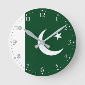 Pakistaanse vlag ronde klok (Voorkant)