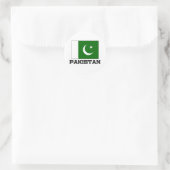 Pakistaanse vlag ronde sticker (Tas)