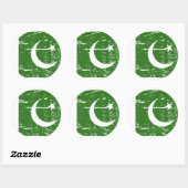 Pakistaanse vlag Ronde Sticker (Vel)