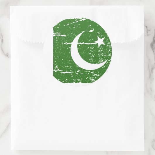  Pakistaanse vlag Ronde Sticker (Tas)