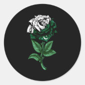 Pakistaanse vlag ronde sticker (Voorkant)