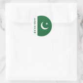 Pakistaanse vlag ronde sticker (Tas)
