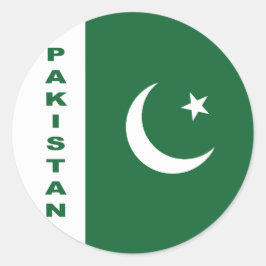 Pakistaanse vlag ronde sticker
