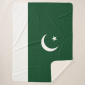 Pakistaanse vlag sherpa deken (Voorkant)