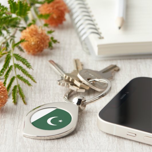 Pakistaanse vlag sleutelhanger (Zijkant)