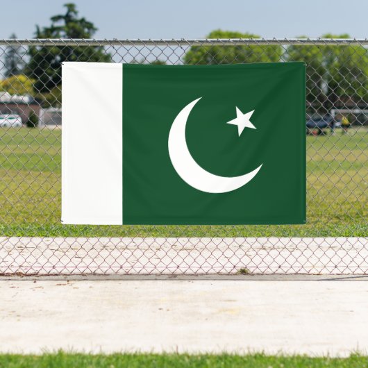 Pakistaanse vlag spandoek (Insitu)
