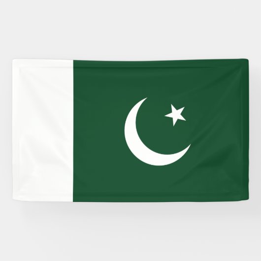 Pakistaanse vlag spandoek (Horizontaal)