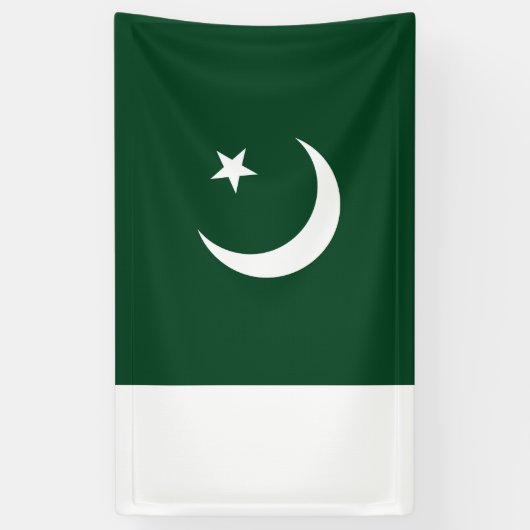 Pakistaanse vlag spandoek (Verticaal)