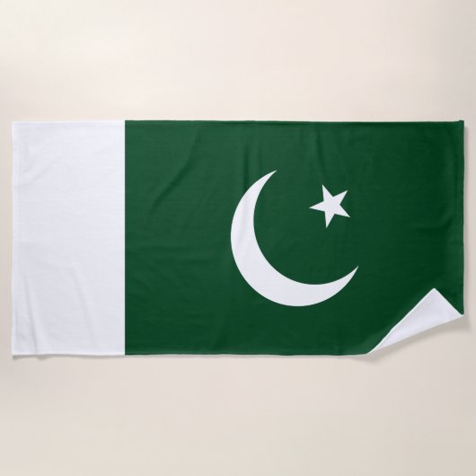 Pakistaanse vlag strandlaken (Voorkant)