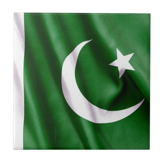 Pakistaanse vlag tegeltje (Voorkant)