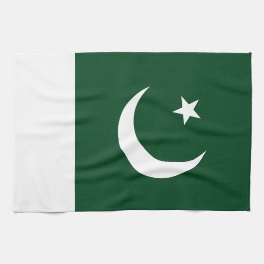 Pakistaanse vlag theedoek (Horizontaal)