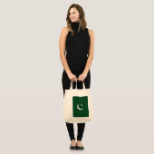 Pakistaanse vlag tote bag (Voorkant (model))
