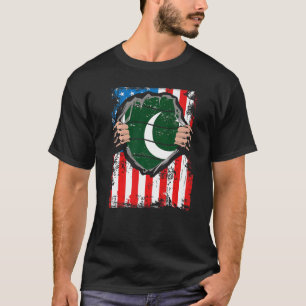 Pakistaanse vlag van Groot-Brittannië en Pakistan  T-shirt