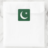 Pakistaanse vlag vierkante sticker (Tas)