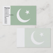 Pakistaanse vlag visitekaartje (Voorkant / Achterkant)