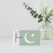 Pakistaanse vlag visitekaartje (Staand voorkant)
