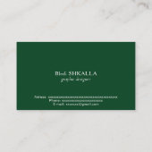 Pakistaanse vlag visitekaartje (Achterkant)