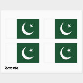 Pakistaanse vlag, vlag van Pakistan Rechthoekige Sticker (Vel)
