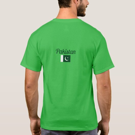 Pakistaanse vlag, vlag van Pakistan T-shirt (Achterkant)