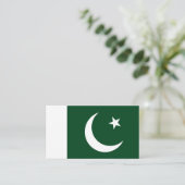 Pakistaanse vlag, vlag van Pakistan Visitekaartje (Staand voorkant)
