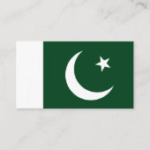 Pakistaanse vlag, vlag van Pakistan Visitekaartje (Voorkant)