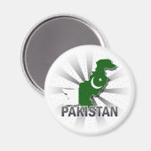 Pakistaanse vlaggenkaart 2.0 magneet (Voorkant / Achterkant)