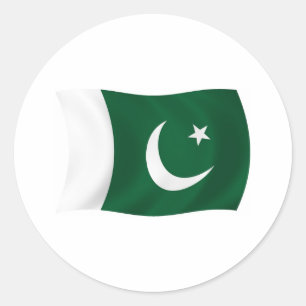 Pakistaanse Vlagsticker Ronde Sticker