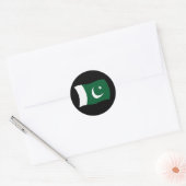Pakistaanse Vlagsticker Ronde Sticker (Envelop)