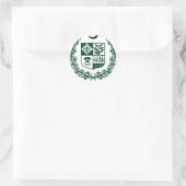Pakistaanse wapenschild ronde sticker (Tas)