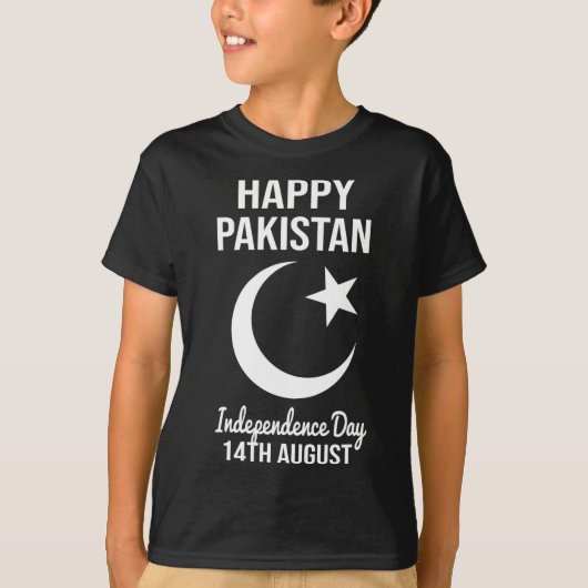 Pakistan 14 augustus Onafhankelijkheidsdag Pakista T-shirt (Voorkant)