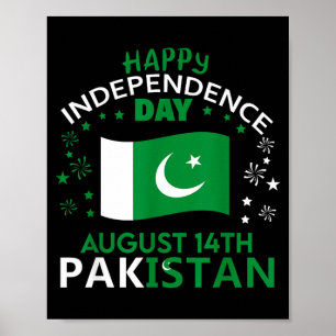 Pakistan 78e Onafhankelijkheidsdag Pakistaanse tro Poster