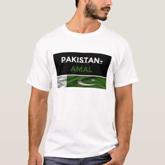 Pakistan-Amal-Mannen T-shirt (Voorkant)