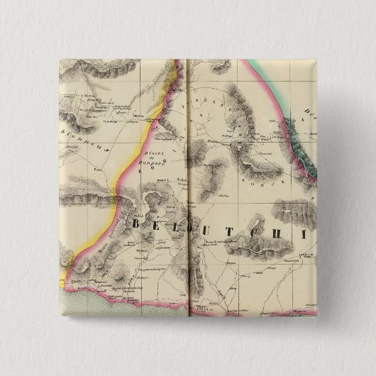 Pakistan, Azië 80 Vierkante Button 5,1 Cm (Voorkant)