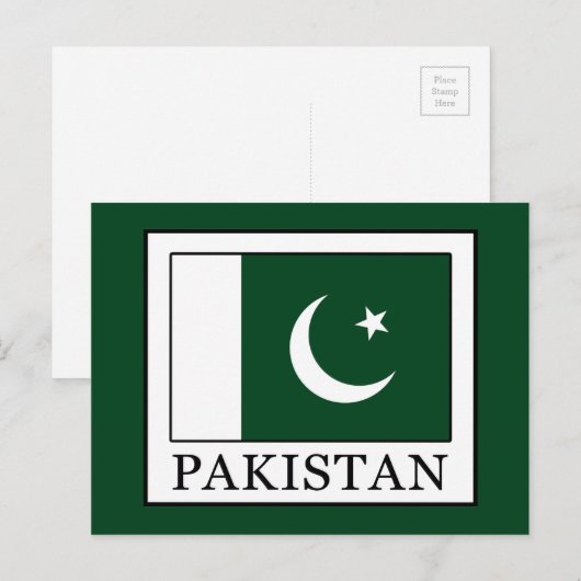 Pakistan Briefkaart (Voorkant / Achterkant)