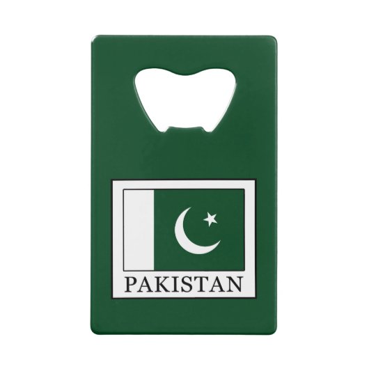 Pakistan Creditkaart Flessenopener (Voorkant)