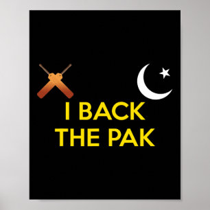 Pakistan Cricket I Ck Het Pak Cricket Shirt  Poster