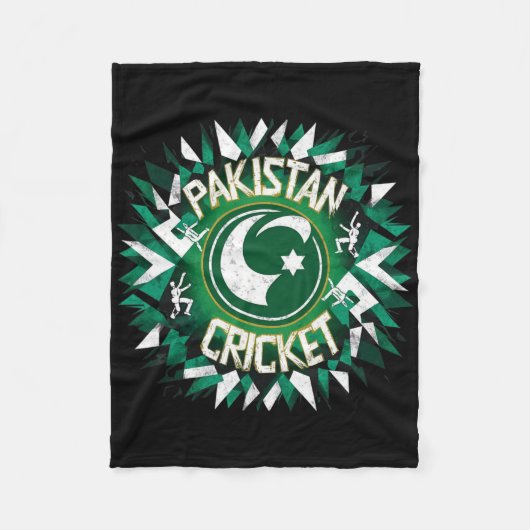 Pakistan Cricket Jersey Cricket Flag Of Pakistan 4 Fleece Deken (Voorkant)
