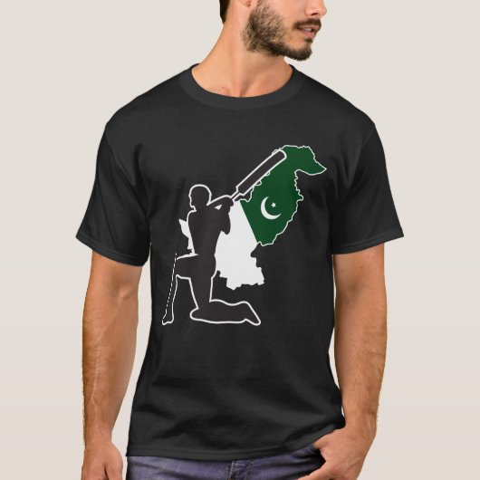 Pakistan Cricket, Pakistan Cricket Gift T-shirt (Voorkant)