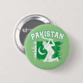 Pakistan Cricket Star, Pakistan Cricket Gift Ronde Button 5,7 Cm (Voorkant /achterkant)
