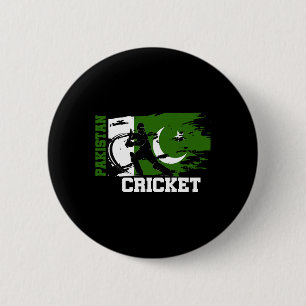 Pakistan Cricket Supporters Vlag Pakistan Cricket  Ronde Button 5,7 Cm