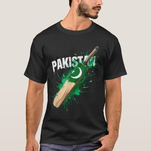 Pakistan Cricket T 1  T-shirt (Voorkant)