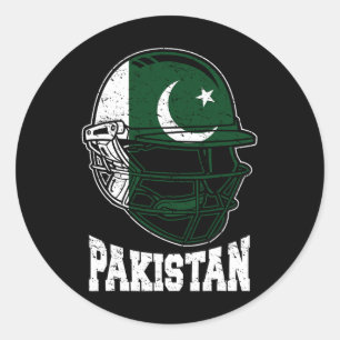 Pakistan Cricket T-shirt Jersey Kit Cadeau Pakista Ronde Sticker