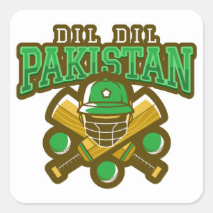 Pakistan Cricket Vierkante Sticker