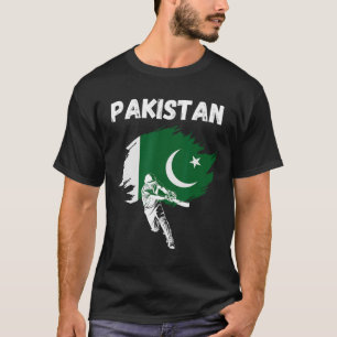 Pakistan Cricketshirt Cricket Vlag Van Pakistan T-shirt