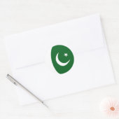 Pakistan Fisheye Flag Sticker (Envelop)