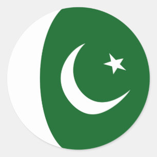 Pakistan Fisheye Flag Sticker