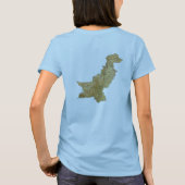 Pakistan Flag and Map Dk T-Shirt (Achterkant)